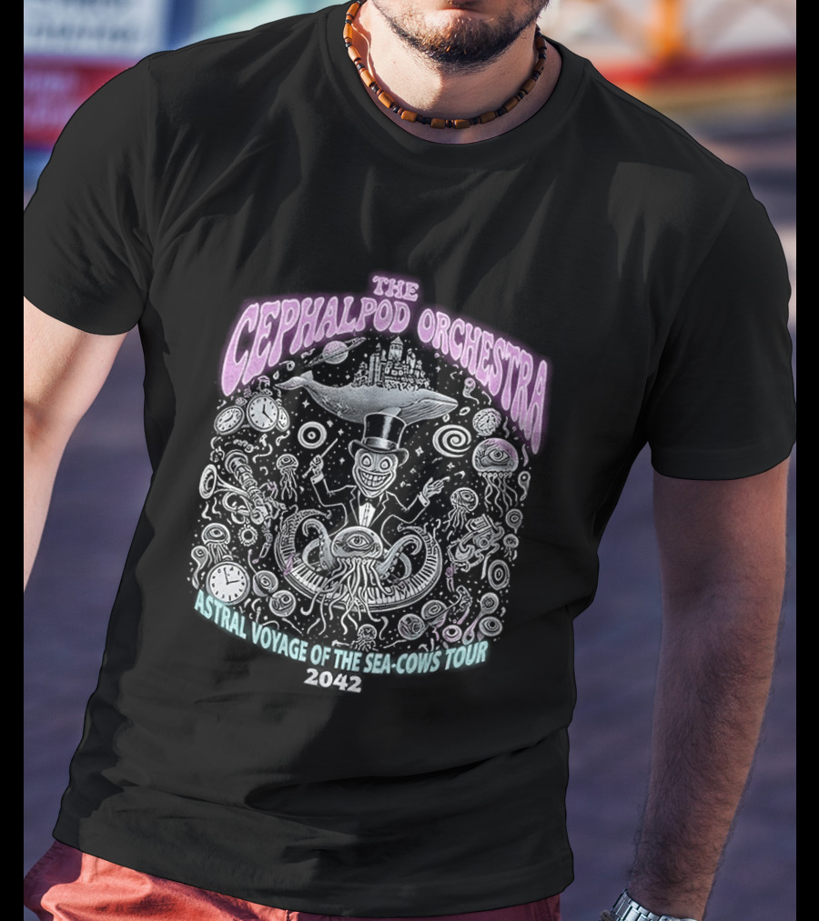 The Cephalopod Orchestra Astral Voyage Sea Cows Tour 2042 T-Shirt