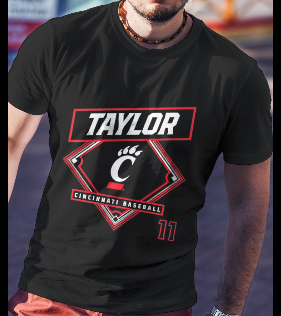 Cincinnati Bearcats Baseball Taylor 11 T-Shirt