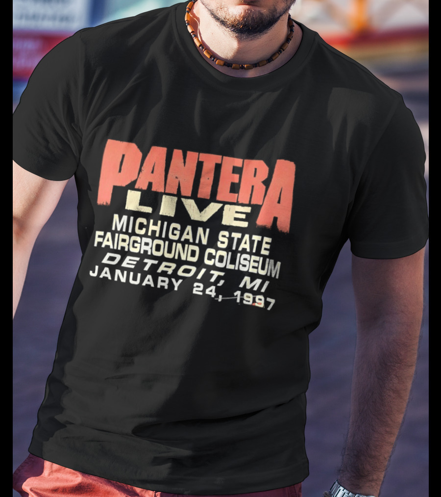 Pantera Live Michigan State Fairground Coliseum Detroit January 24 1997 T-Shirt
