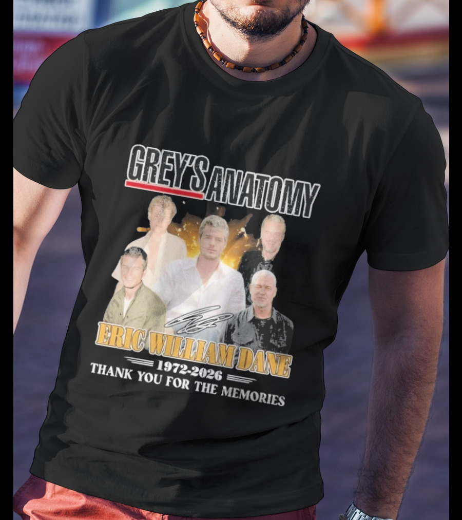 Eric William Dane Grey's Anatomy Thank You For The Memories T-Shirt