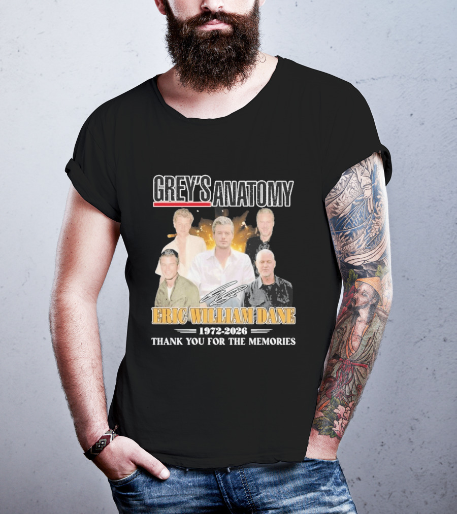 Eric William Dane Grey's Anatomy Thank You For The Memories T-Shirt