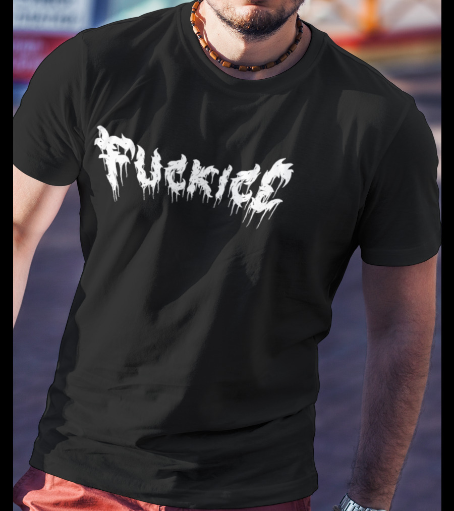 Fuck ICE Metal Gothic Drip T-Shirt