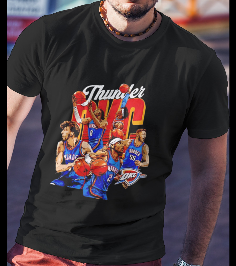 Shai Gilgeous Alexander OKC Thunder Basketball Team Players T-Shirt