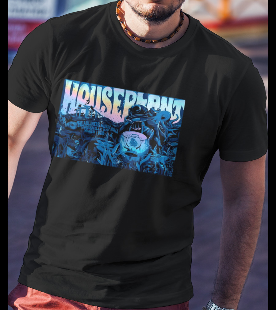 Houseplant Headliners Music Hall Louisville KY March 7 2026 Underwater Diver T-Shirt