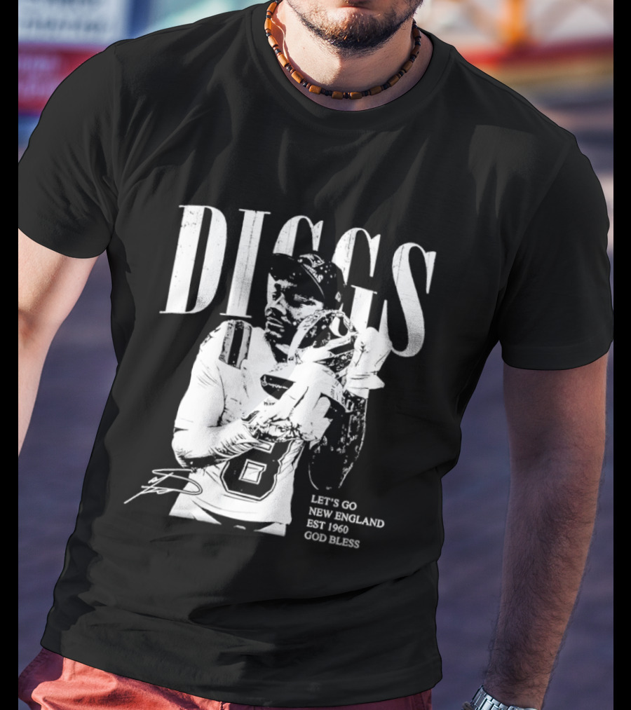 Diggs Let's Go New England Est 1960 God Bless T-Shirt