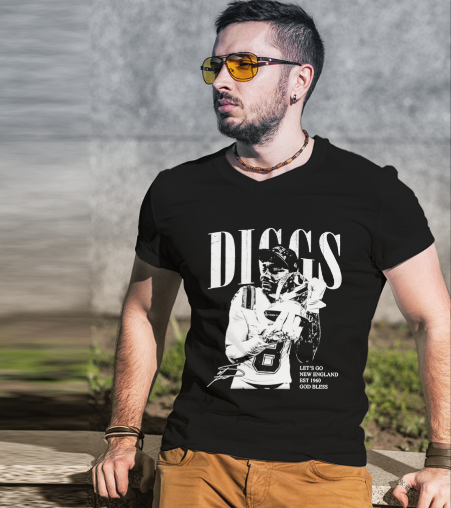 Diggs Let's Go New England Est 1960 God Bless T-Shirt