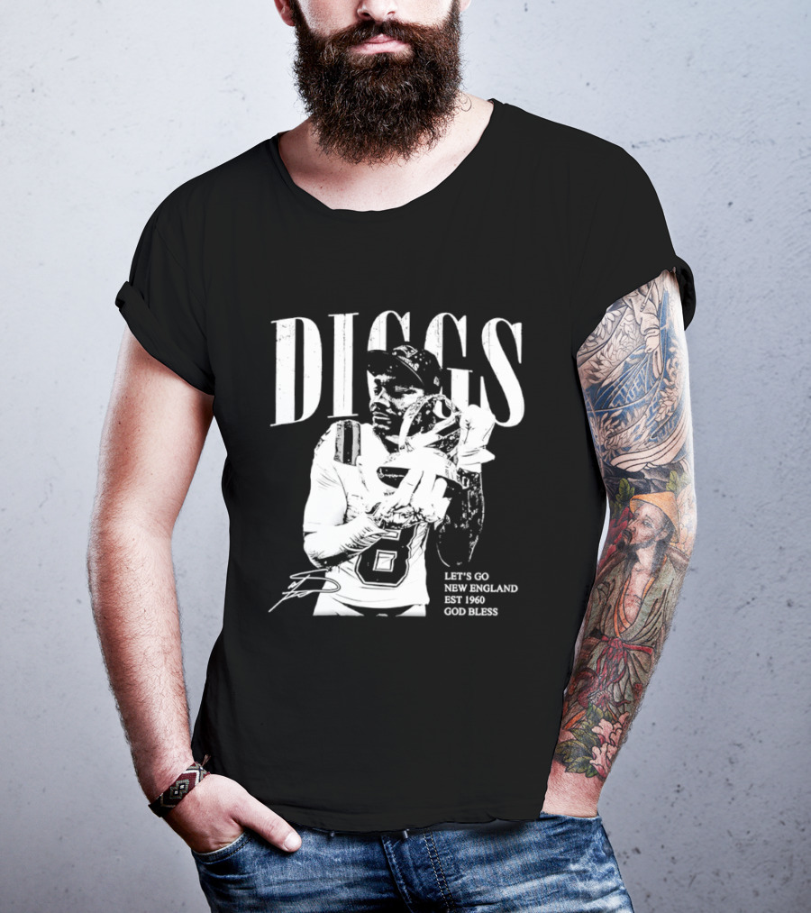 Diggs Let's Go New England Est 1960 God Bless T-Shirt