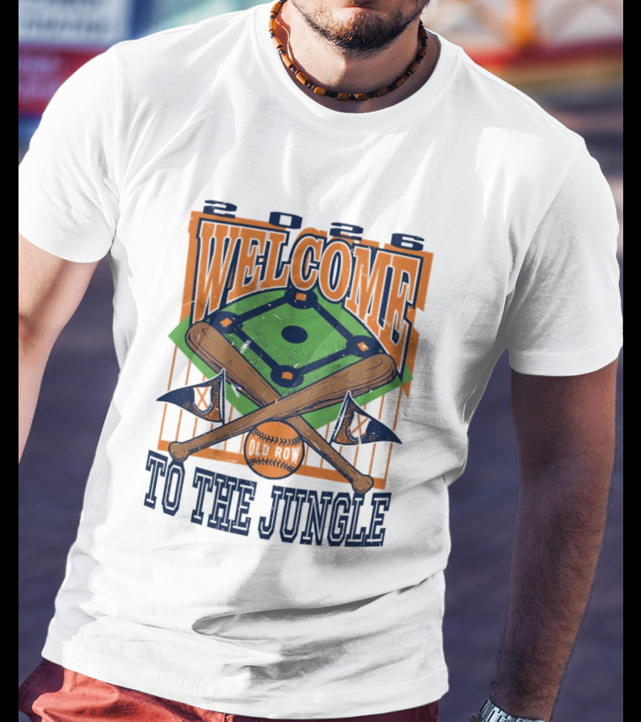 Auburn Tigers 2026 Welcome To The Jungle Baseball Field And Crossed Bats T-Shirt