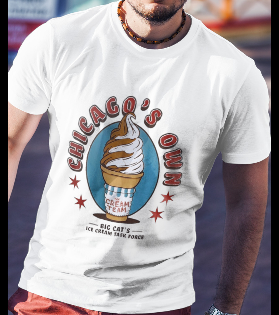Chicago's Own The Cream Team Big Cat's Ice Cream Task Force T-Shirt