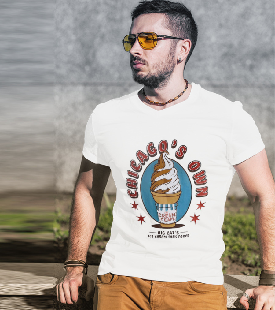 Chicago's Own The Cream Team Big Cat's Ice Cream Task Force T-Shirt