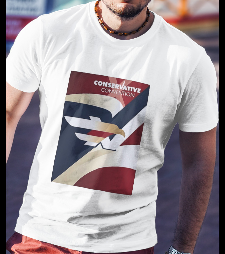 CONSERVATIVE CONVENTION Eagle American Flag T-Shirt
