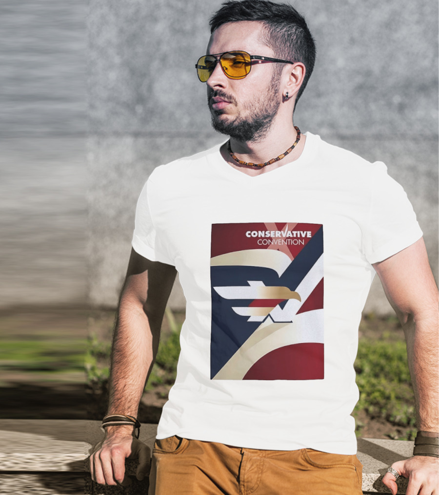 CONSERVATIVE CONVENTION Eagle American Flag T-Shirt