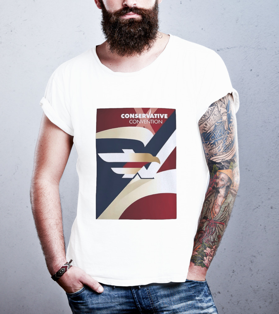 CONSERVATIVE CONVENTION Eagle American Flag T-Shirt