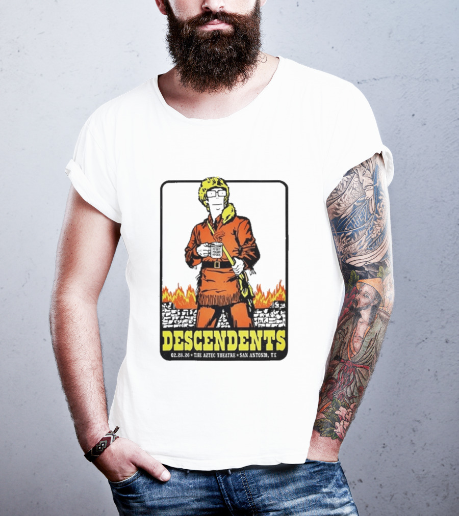 Descendents Coffee Aztec Theatre San Antonio Feb 28 2026 T-Shirt