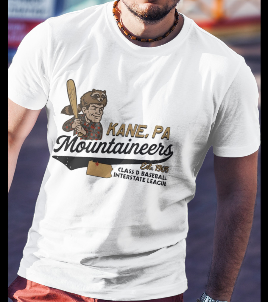 Kane Mountaineers Kane PA Est 1905 Class D Baseball Interstate League T-Shirt
