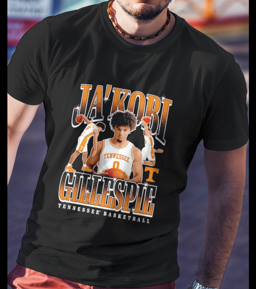 Ja'Kobi Gillespie Slam Dunk Tennessee Volunteers Basketball 0 T-Shirt