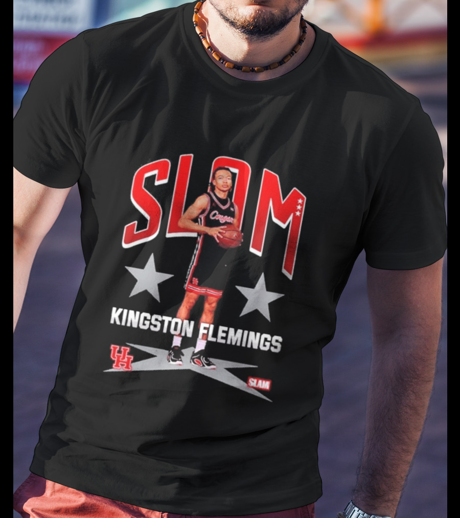 Kingston Flemings SLAM Cover Houston Cougars UH Coogs H Town T-Shirt