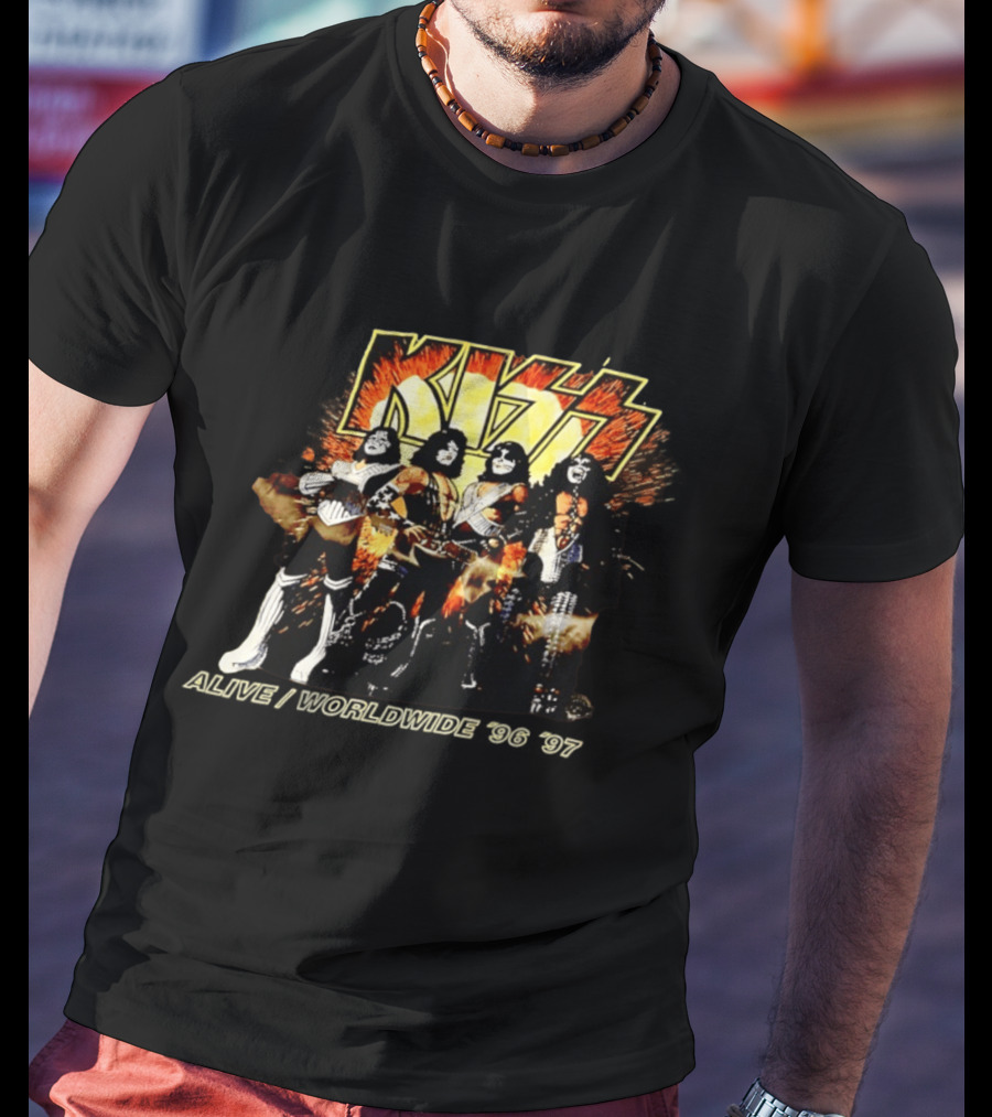 Kiss Alive Worldwide 1996 Tour Birmingham AL USA T-Shirt