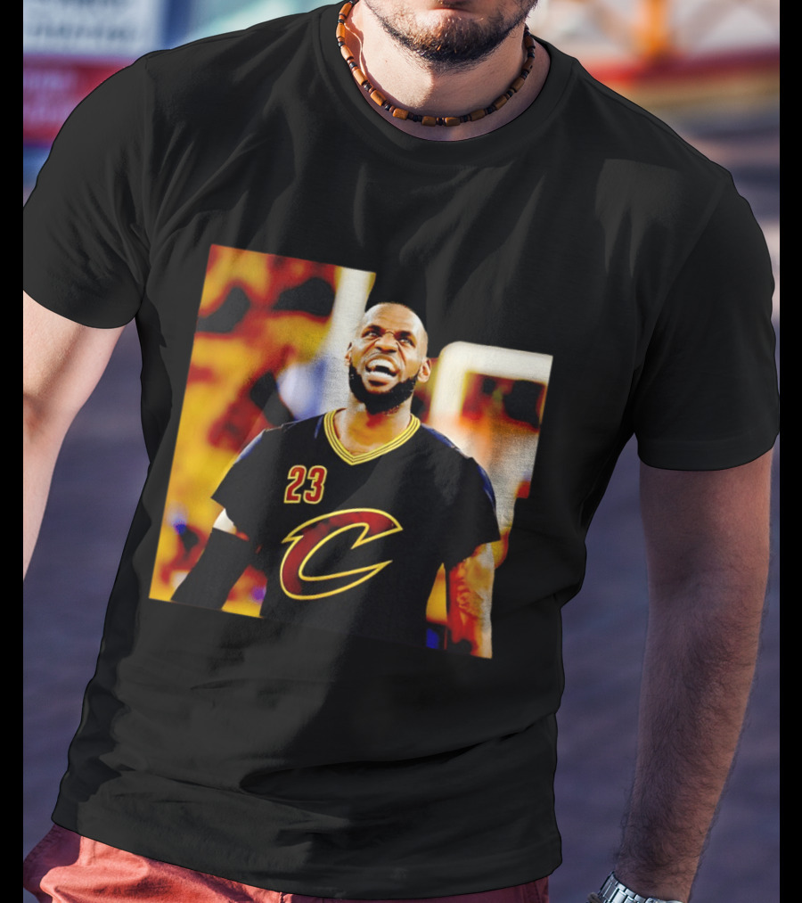 LeBron James Cleveland Cavaliers 23 Iconic Basketball Image T-Shirt