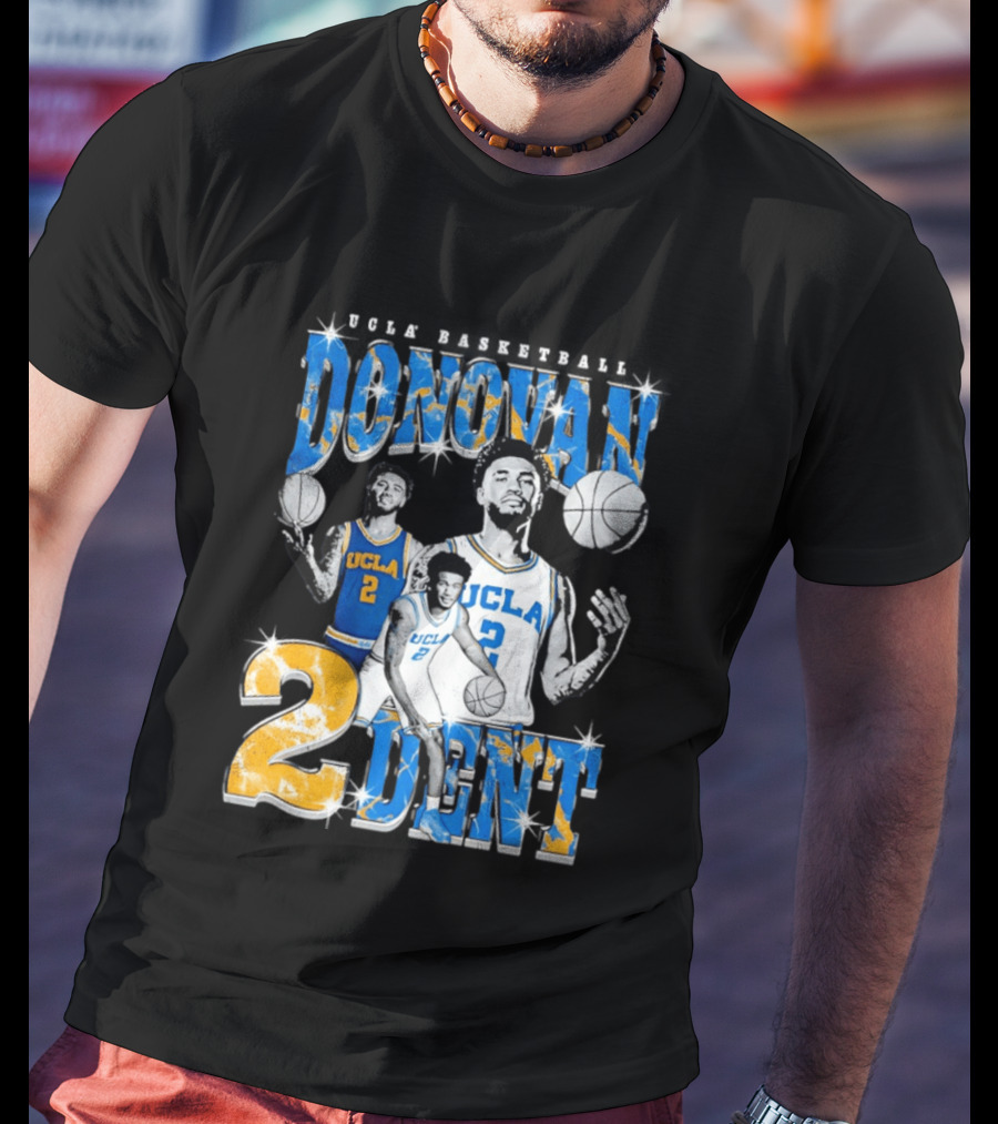 Donovan Dent 2 UCLA Bruins Basketball Player Vintage Team Spirit T-Shirt
