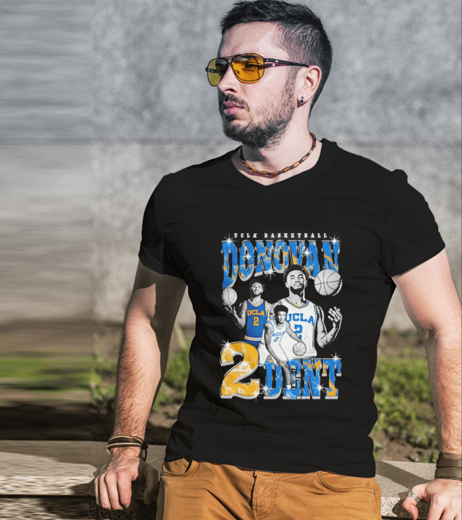 Donovan Dent 2 UCLA Bruins Basketball Player Vintage Team Spirit T-Shirt