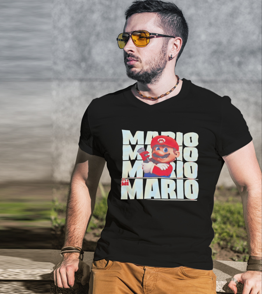 Mario Bros Red Movie It's A Me T-Shirt