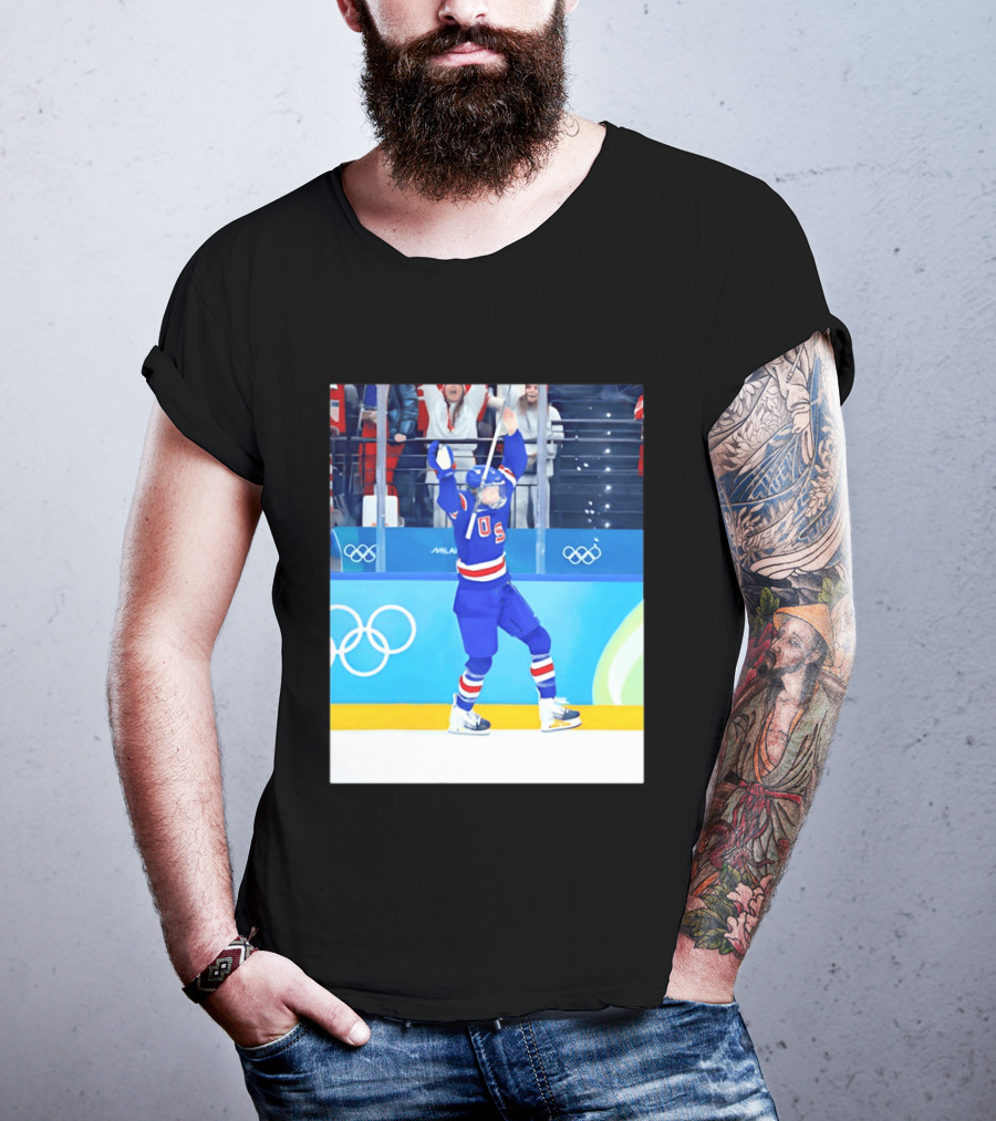Megan Keller USA Women's Ice Hockey 2026 Olympics Celebration T-Shirt