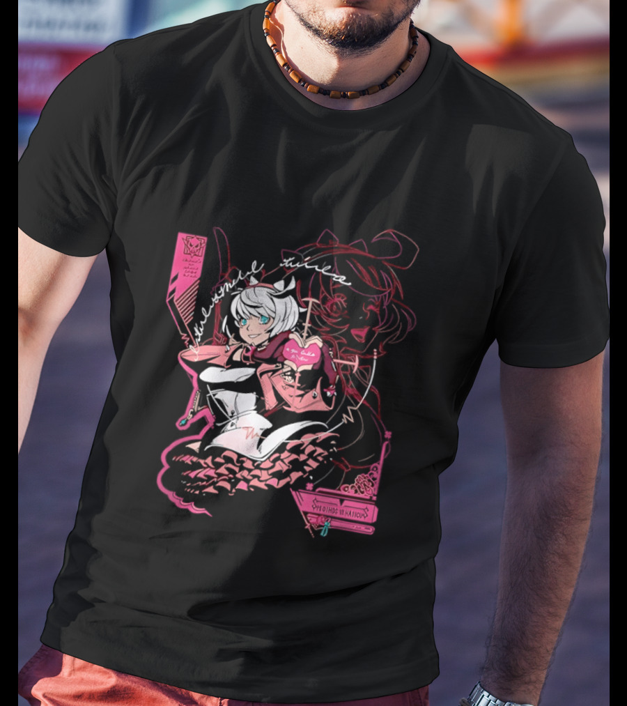 Elphelt Valentine Guilty Strive Eighty Sixed Valentines Day Gaming Character Floral T-Shirt