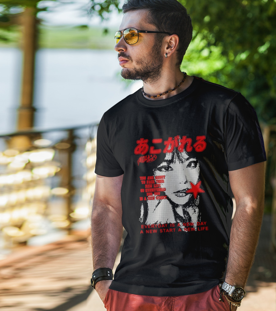 Girl Japan Everyday Is A New Day New Start New Life T-Shirt