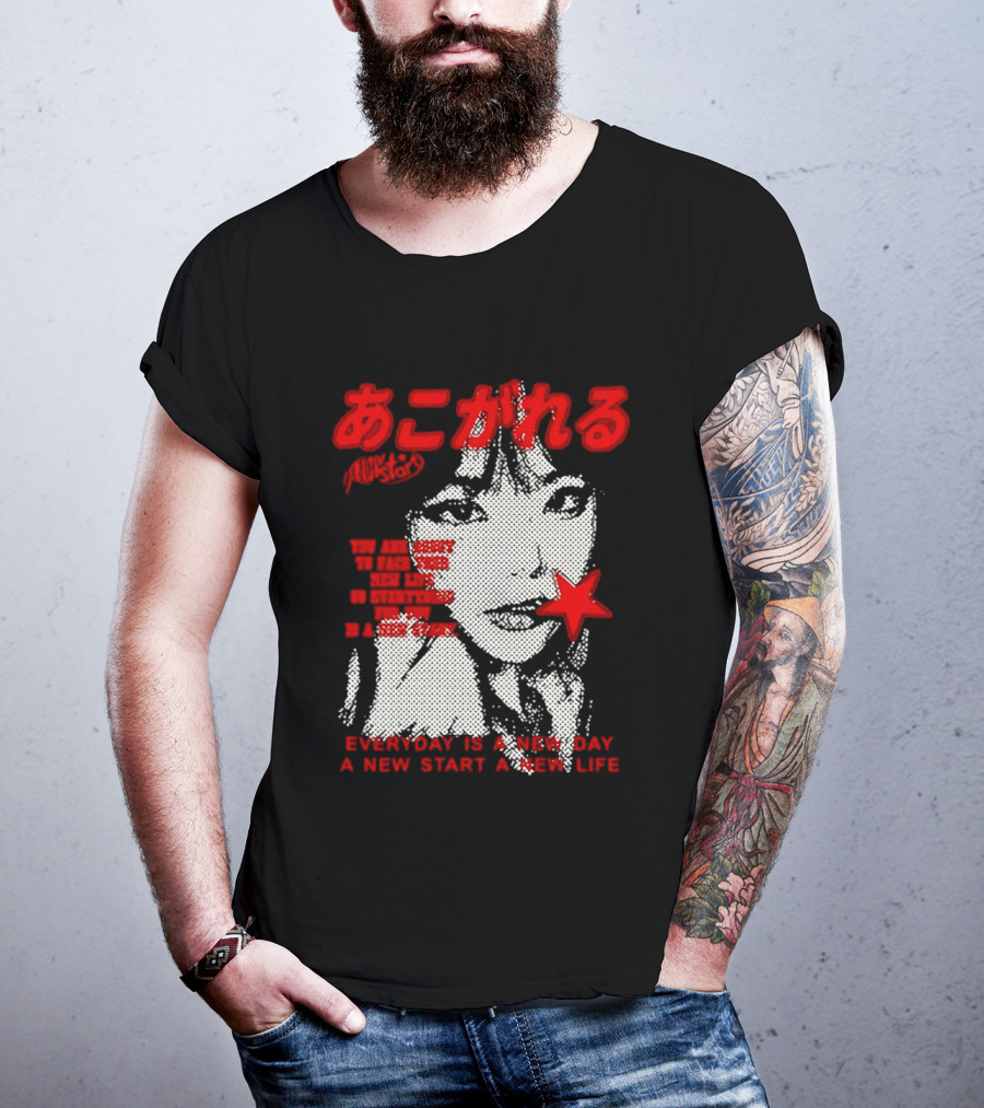 Girl Japan Everyday Is A New Day New Start New Life T-Shirt