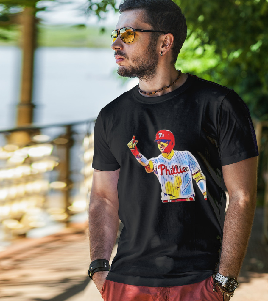Philadelphia Phillies Nick Castellanos Gesture Baseball Moment T-Shirt