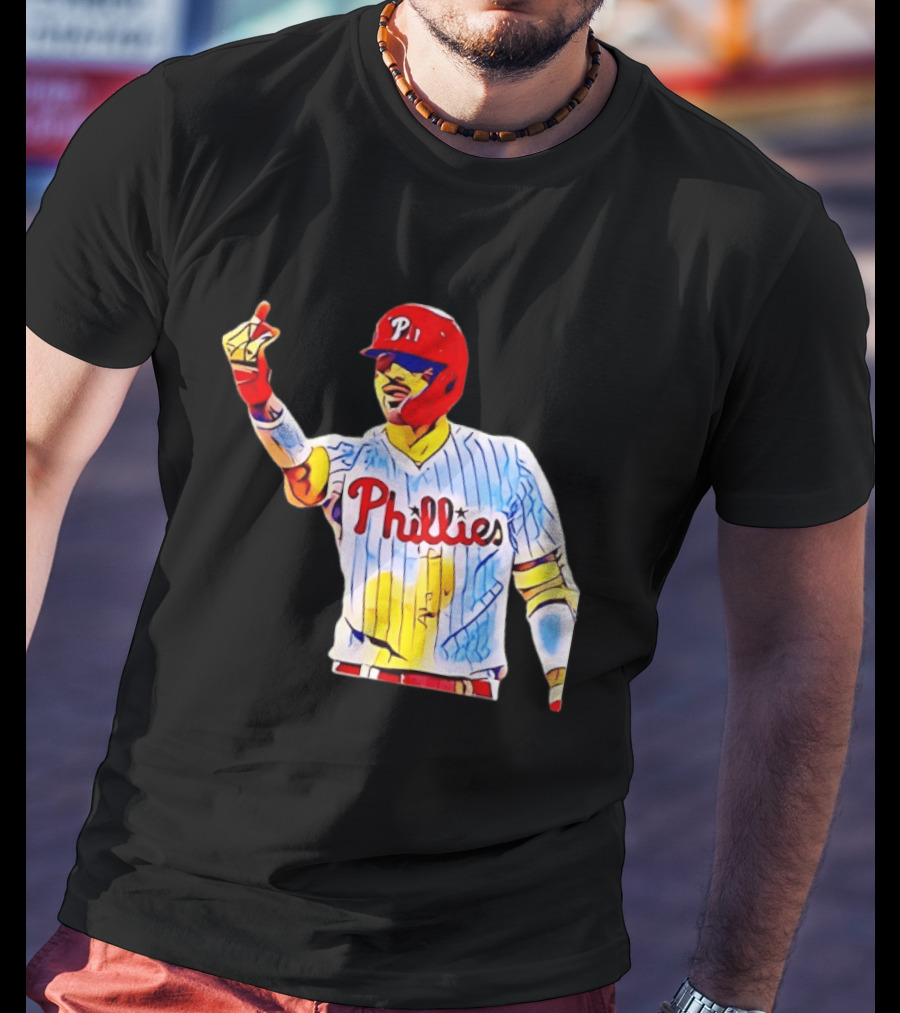 Philadelphia Phillies Nick Castellanos Gesture Baseball Moment T-Shirt