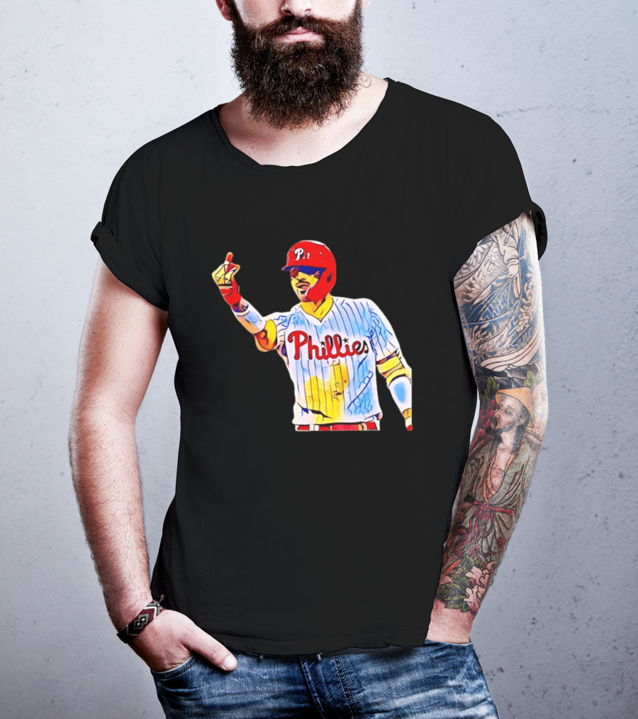 Philadelphia Phillies Nick Castellanos Gesture Baseball Moment T-Shirt