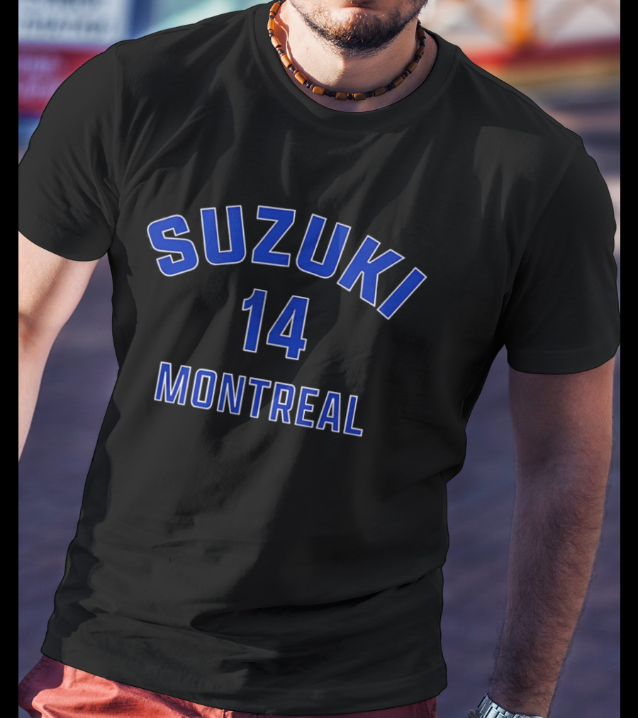 Nick Suzuki 14 Montreal Canadiens Montréal Hockey T-Shirt