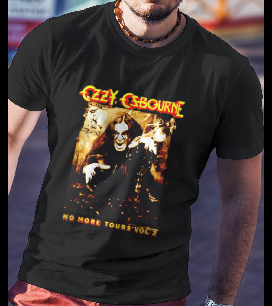 Ozzy Osbourne No More Tours Vol 2 Bats Full Moon Smoke Halloween T-Shirt