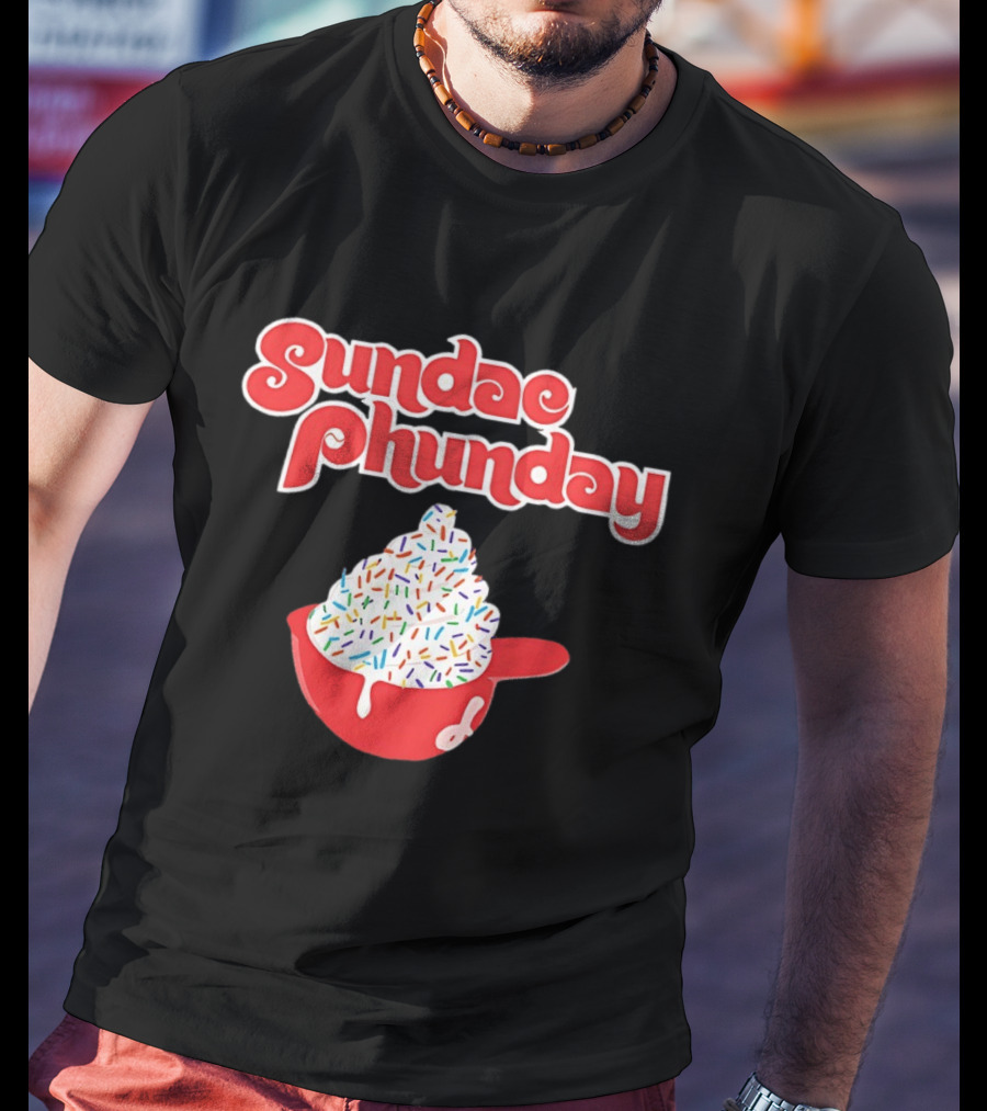 Philadelphia Phillies Sundae Phunday Ice Cream Helmet Sprinkle Delight T-Shirt