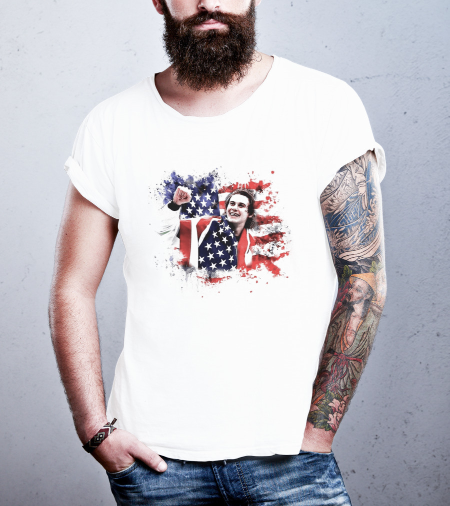 Jack Hughes USA Hockey Overtime Winner Victory Celebration T-Shirt