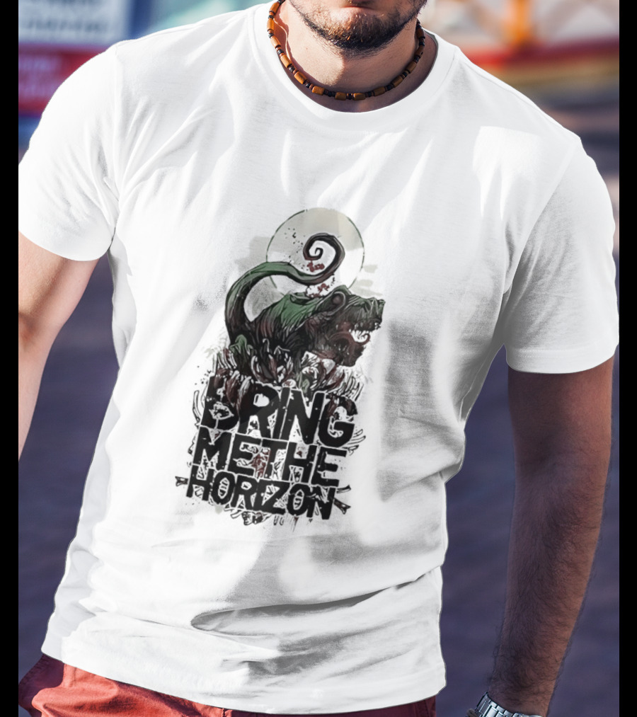 Dinosaur Bring Me The Horizon Spiral Tail T-Shirt