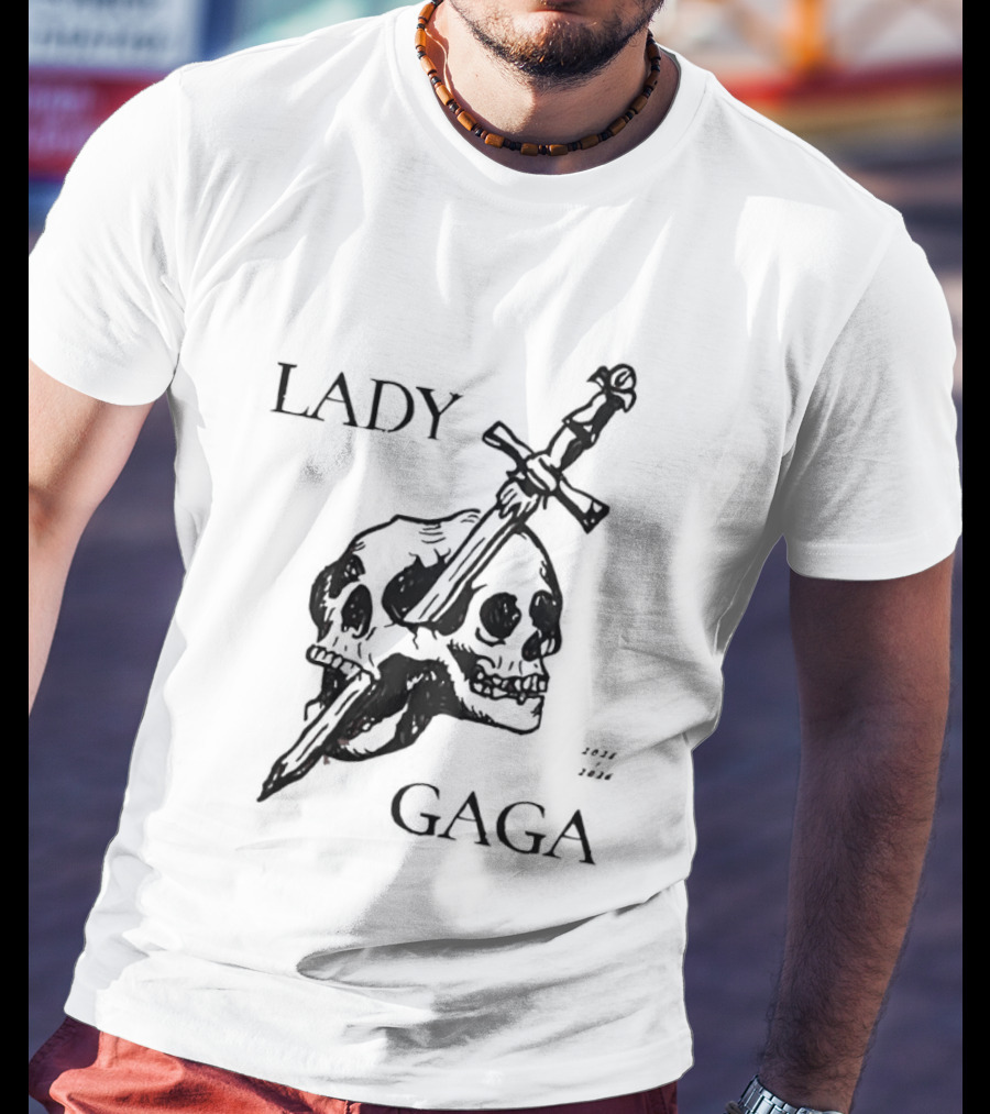 Lady Gaga Skull Sword 2026 T-Shirt