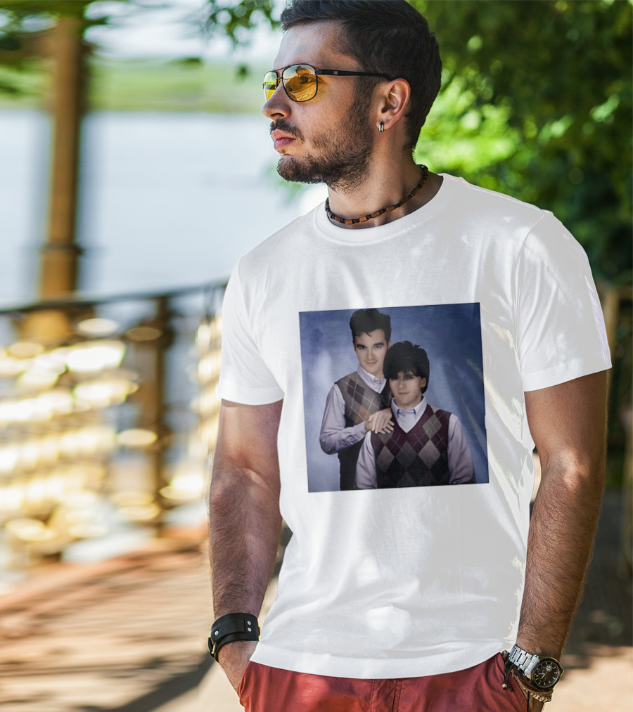 Morrissey Moz Johnny Marr Argyle Sweater Step Brothers T-Shirt