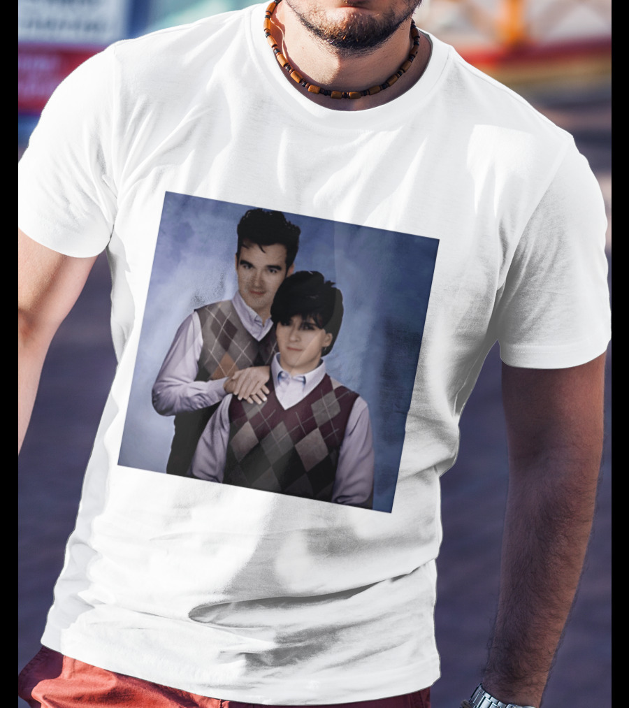 Morrissey Moz Johnny Marr Argyle Sweater Step Brothers T-Shirt