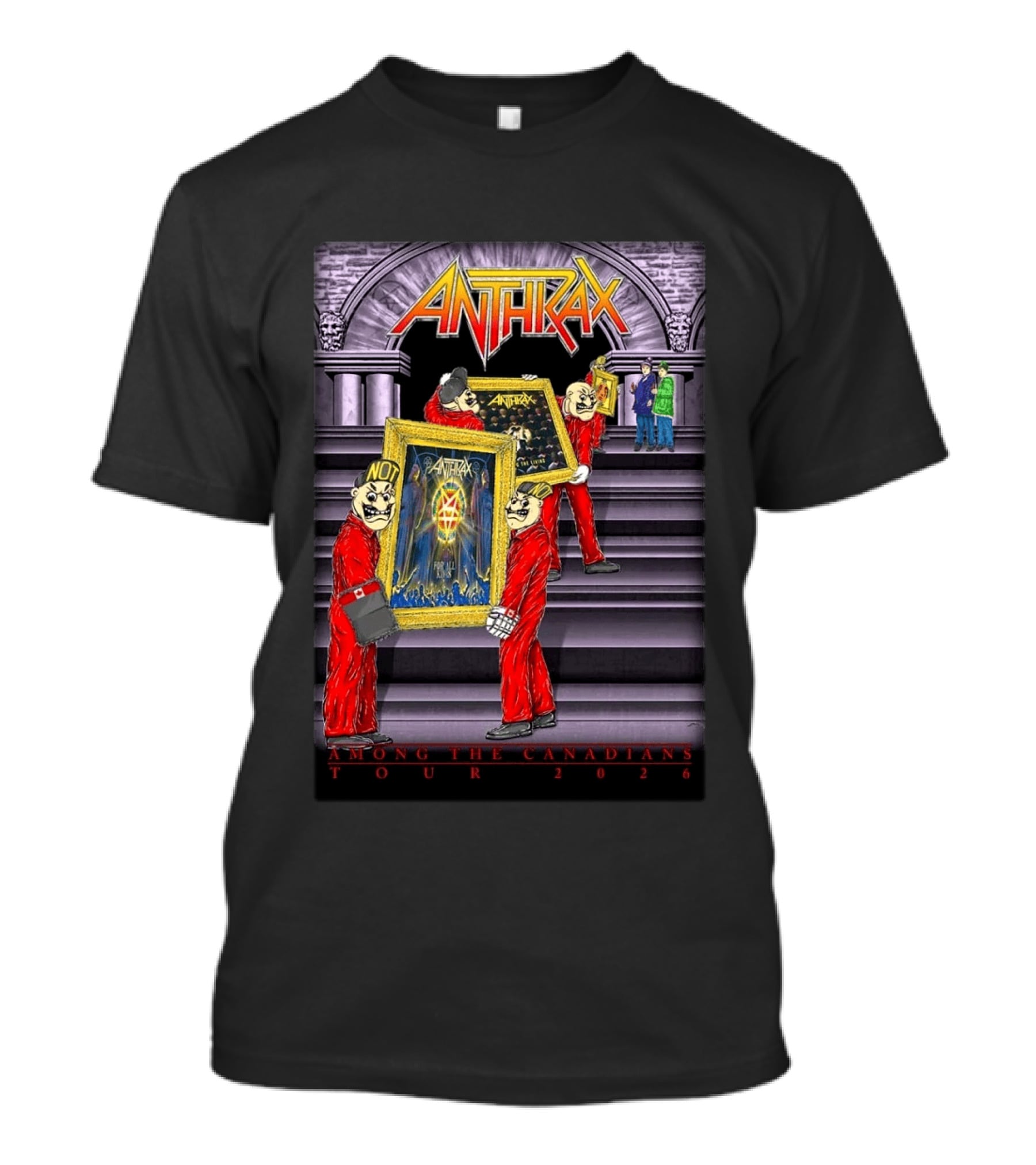Anthrax Among The Canadians Tour 2026 Album Art Collectors T-Shirt