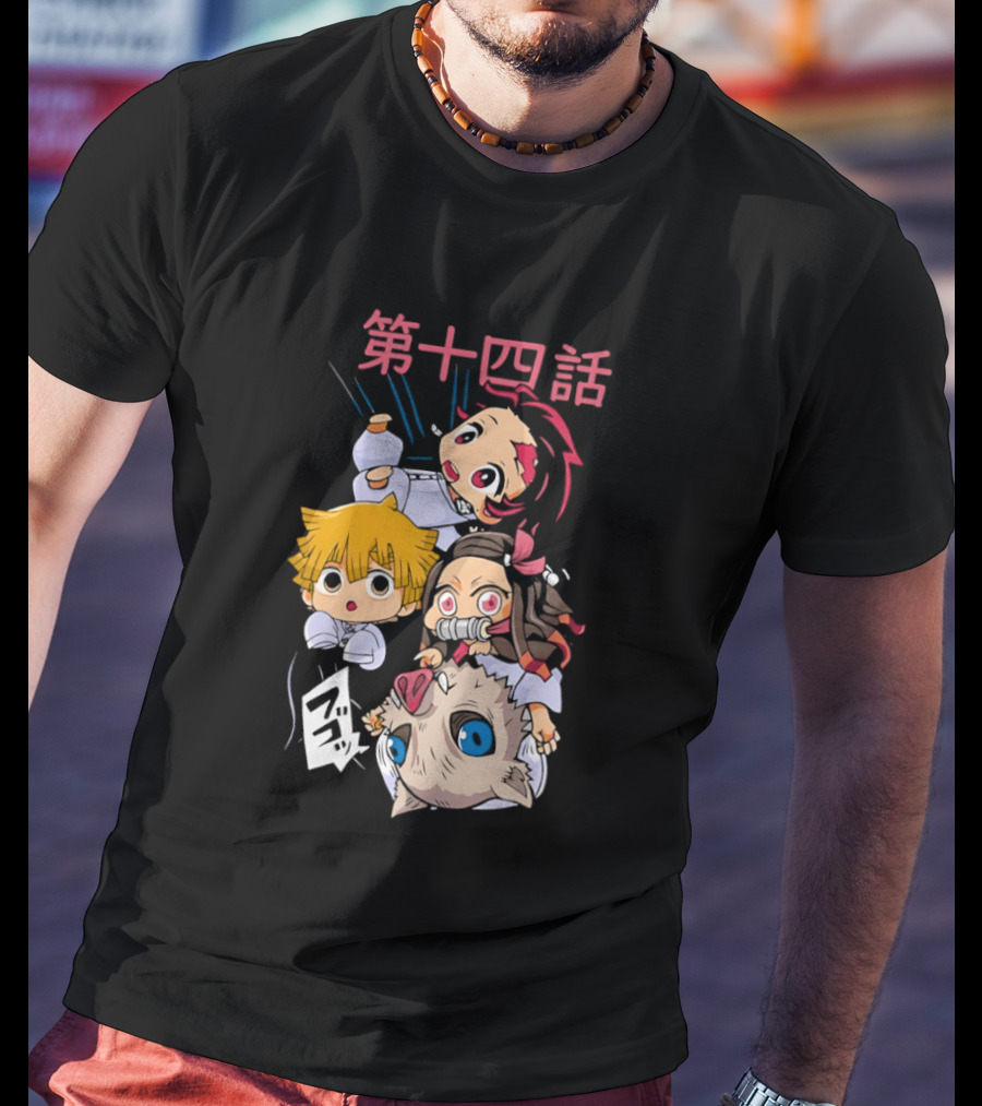 Chibi Anime Characters Playful Expressions T-Shirt