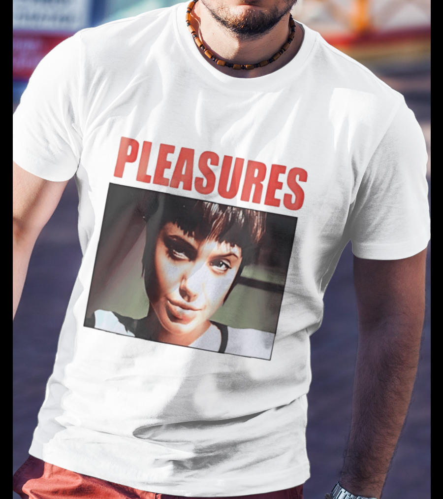 Pleasures Angelina Jolie Bold Typography Fashion T-Shirt