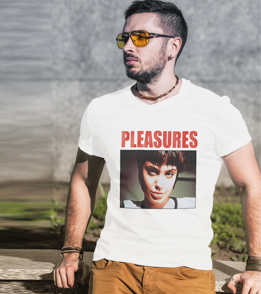 Pleasures Angelina Jolie Bold Typography Fashion T-Shirt