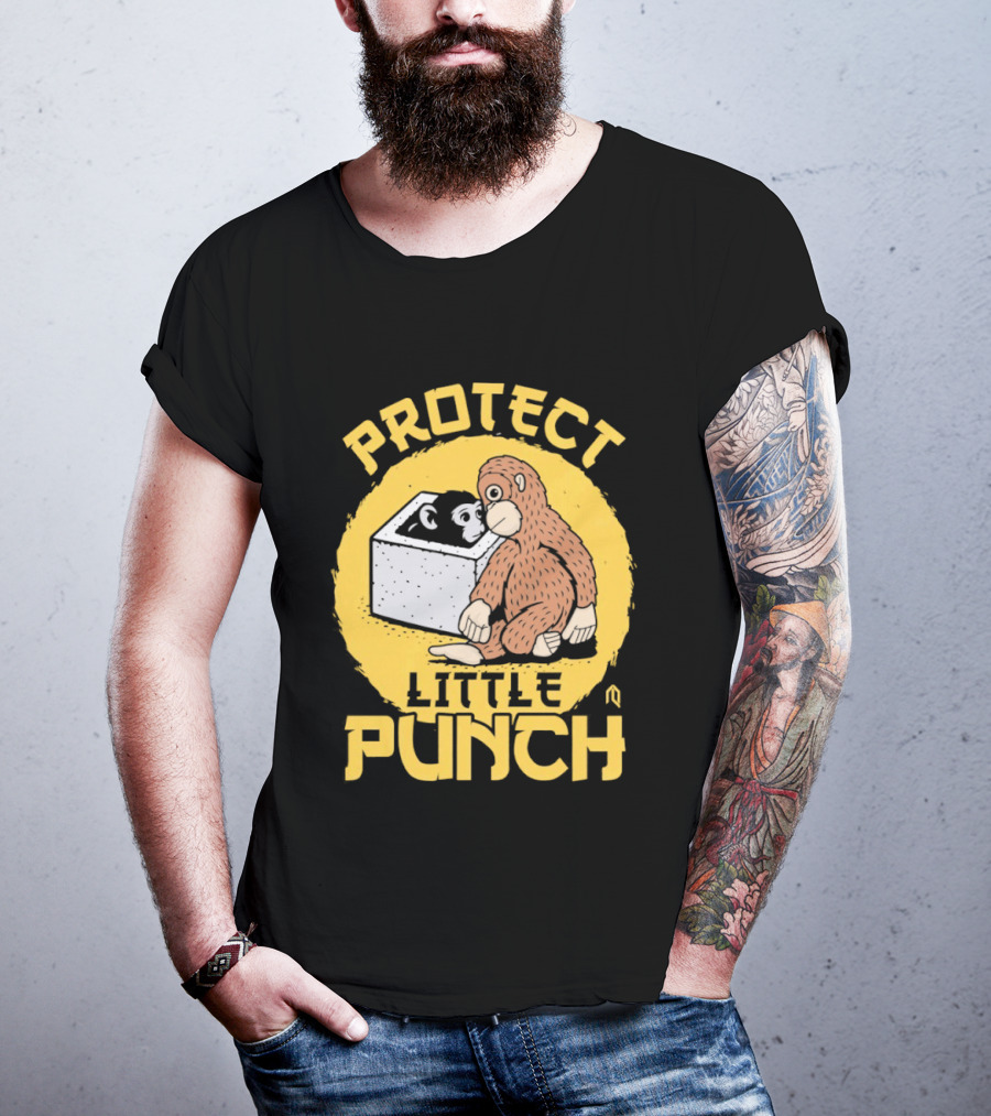 Protect Little Punch The Monkey T-Shirt