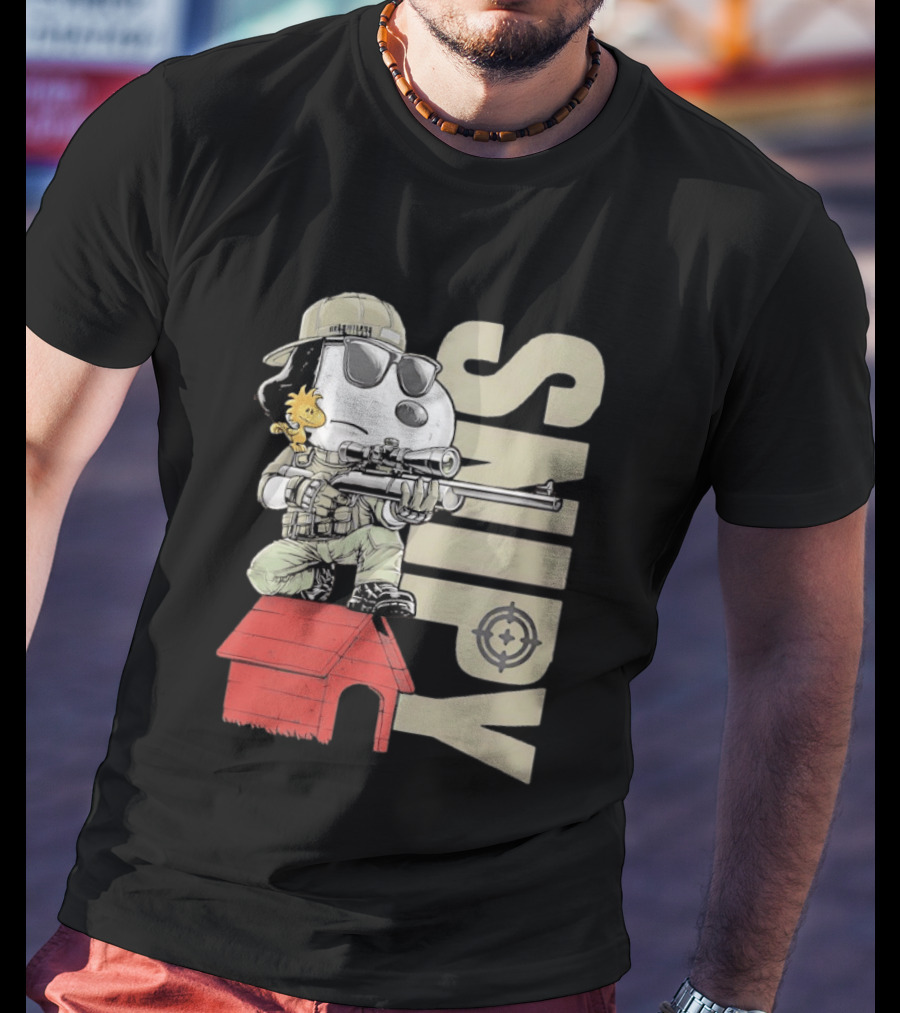 Snoopy Woodstock Sniper Doghouse Peanuts Target T-Shirt