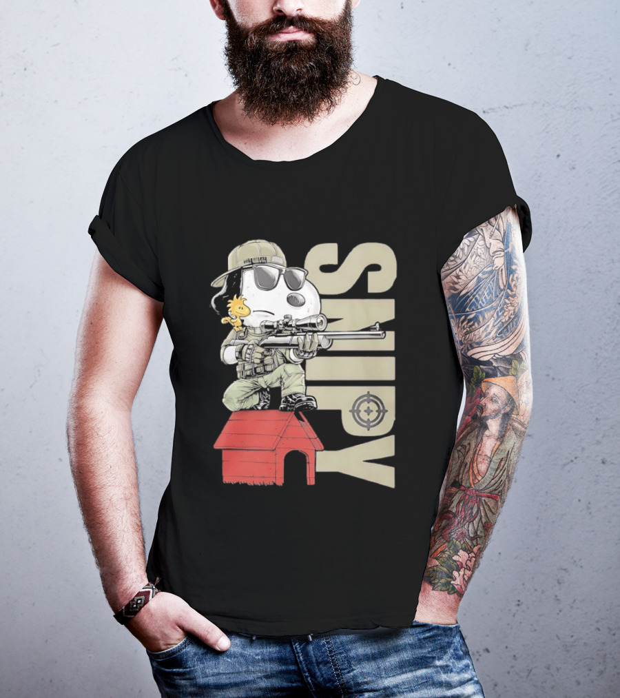 Snoopy Woodstock Sniper Doghouse Peanuts Target T-Shirt