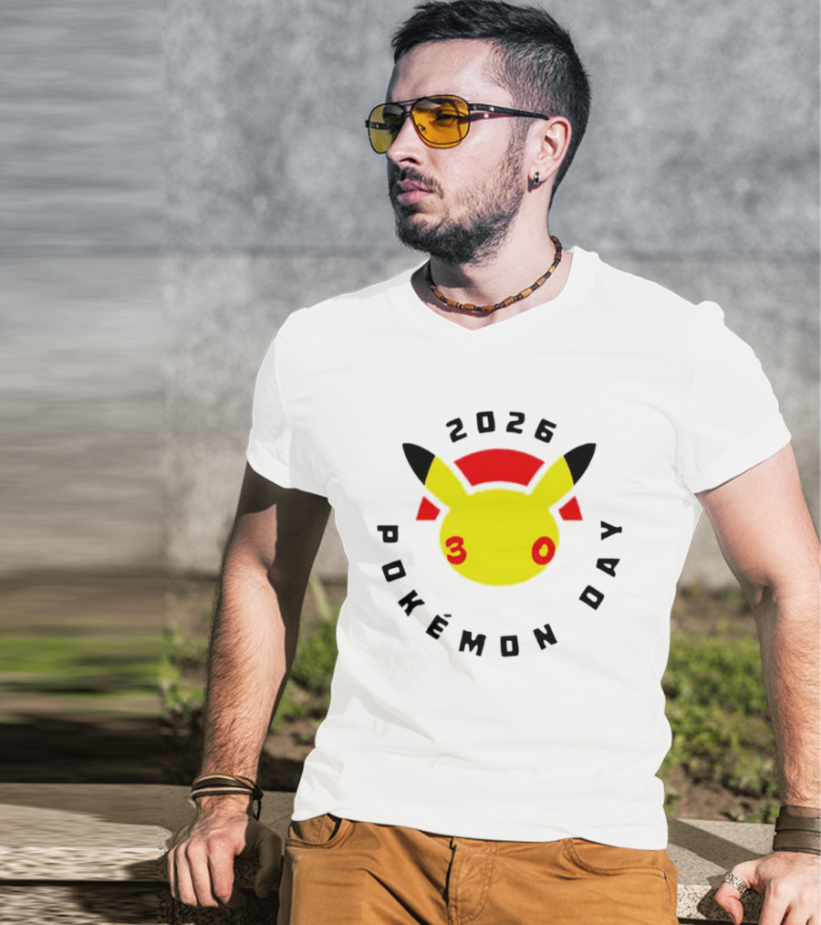 2026 Pokémon Day 30th Anniversary Pikachu T-Shirt