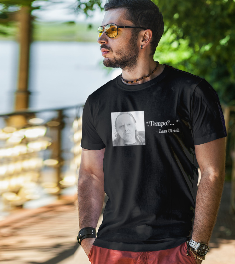 Lars Ulrich Tempo Vintage Style Photo T-Shirt